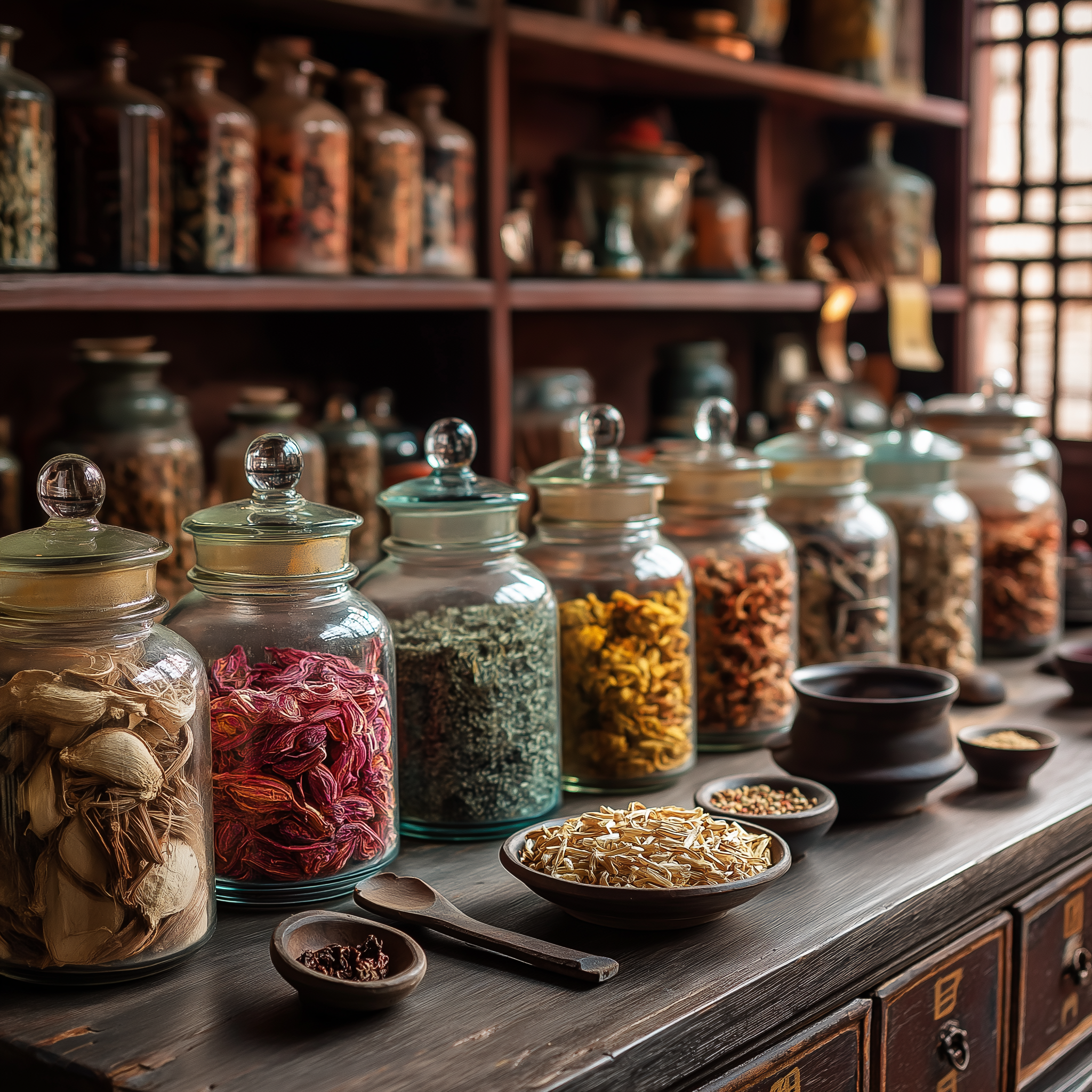 Traditional Chinese Medicine herbal apothecary