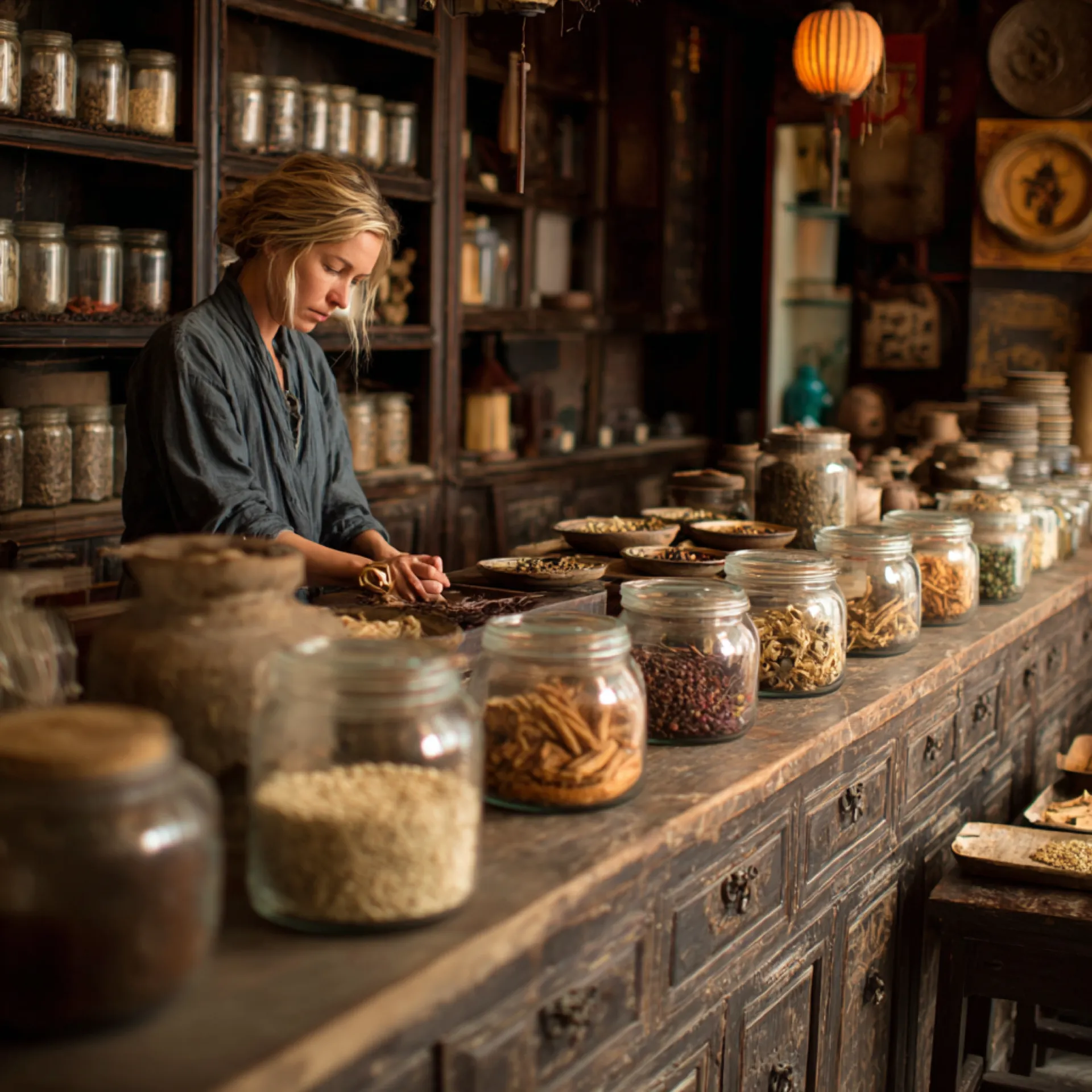 Traditional herbal medicine consultation